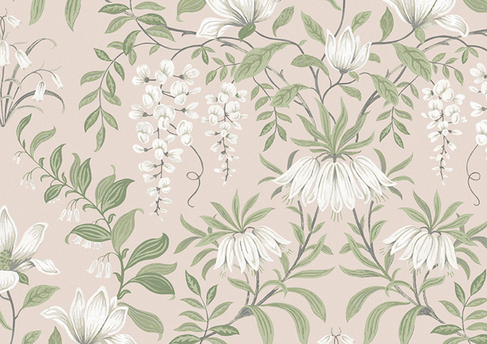 Laura Ashley Parterre, Blush - Roller Blind - Image 6